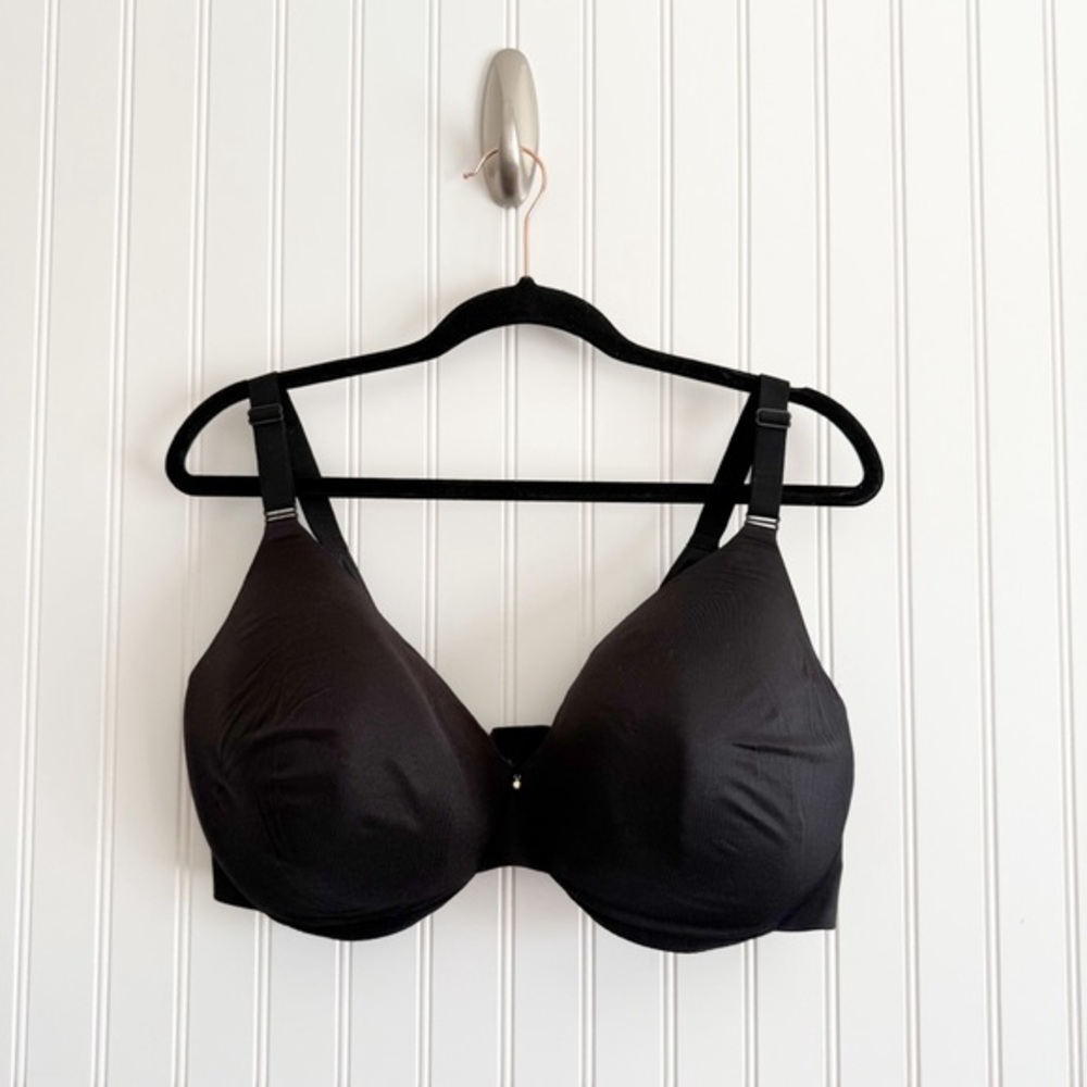 Cacique Size 40DDD Black Back Smoother Bra